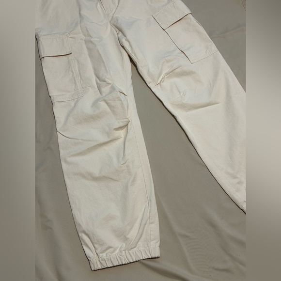 Men’s Standard James Perse White Cream 100% Cotton Cargo Pants - Size 4 - Picture 14 of 14